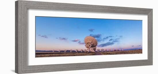 The Very Large Array Radio Telescope in New Mexico at Sunset-null-Framed Photographic Print