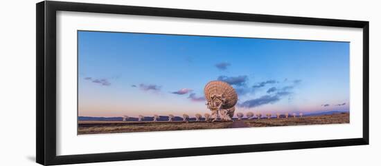 The Very Large Array Radio Telescope in New Mexico at Sunset-null-Framed Photographic Print