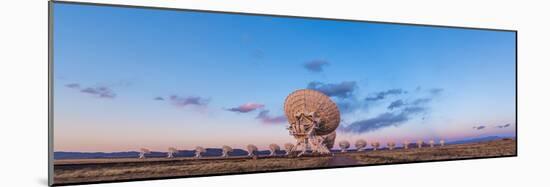 The Very Large Array Radio Telescope in New Mexico at Sunset-null-Mounted Photographic Print