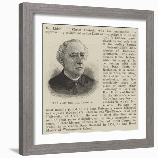 The Very Reverend Dr Liddell-null-Framed Giclee Print