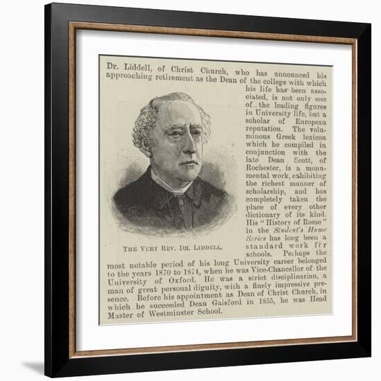 The Very Reverend Dr Liddell-null-Framed Giclee Print