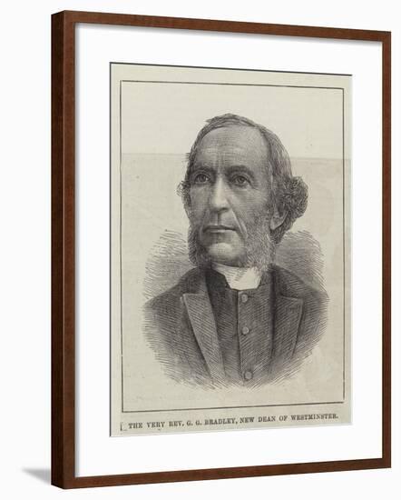 The Very Reverend G G Bradley, New Dean of Westminster-null-Framed Giclee Print
