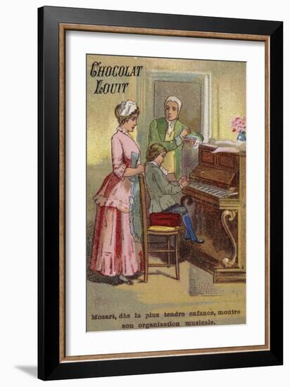 The Very Young Mozart Displaying His Musical Talents-null-Framed Giclee Print