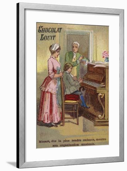 The Very Young Mozart Displaying His Musical Talents-null-Framed Giclee Print