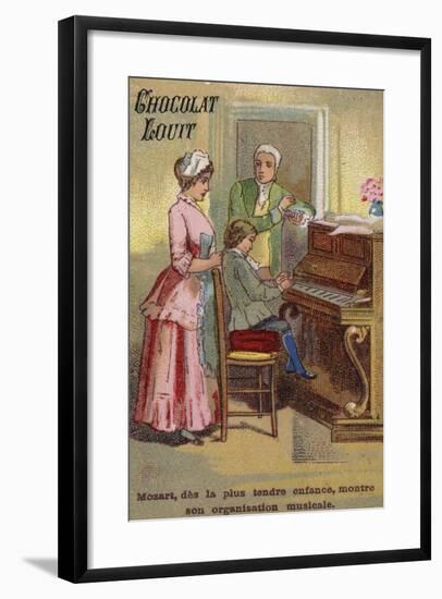 The Very Young Mozart Displaying His Musical Talents-null-Framed Giclee Print