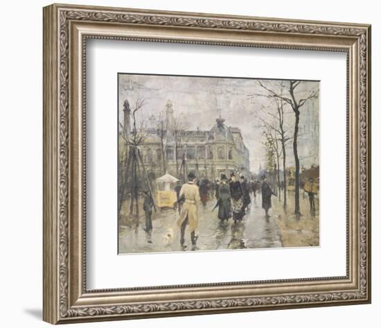 The Vesterbrogade in Copenhagen-Paul Fischer-Framed Giclee Print