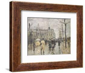 The Vesterbrogade in Copenhagen-Paul Fischer-Framed Giclee Print