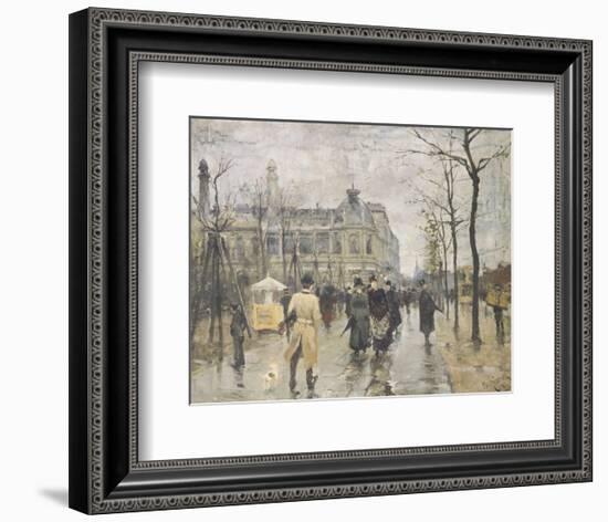 The Vesterbrogade in Copenhagen-Paul Fischer-Framed Giclee Print