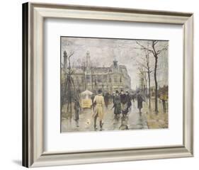 The Vesterbrogade in Copenhagen-Paul Fischer-Framed Giclee Print