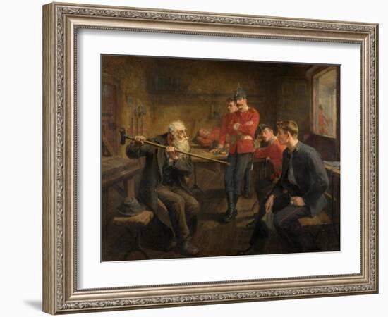 The Veteran, 1896-Ralph Hedley-Framed Giclee Print