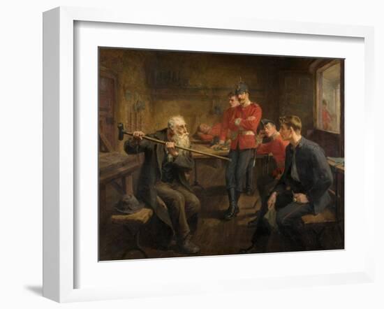 The Veteran, 1896-Ralph Hedley-Framed Giclee Print