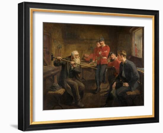 The Veteran, 1896-Ralph Hedley-Framed Giclee Print