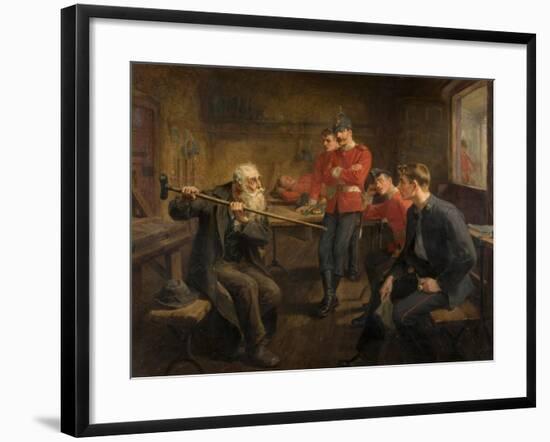 The Veteran, 1896-Ralph Hedley-Framed Giclee Print