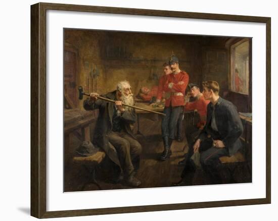 The Veteran, 1896-Ralph Hedley-Framed Giclee Print