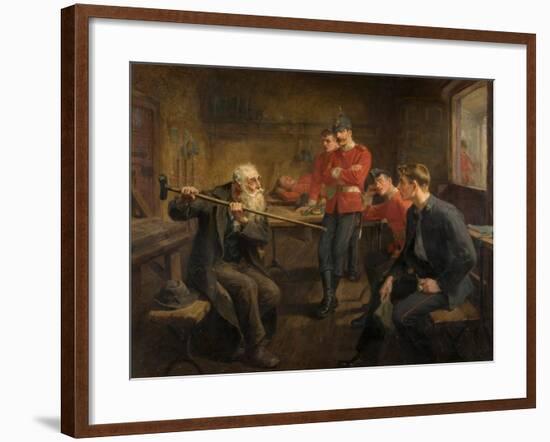 The Veteran, 1896-Ralph Hedley-Framed Giclee Print