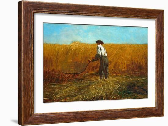 The Veteran in a New Field, 1865-Winslow Homer-Framed Premium Giclee Print