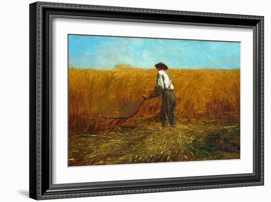 The Veteran in a New Field, 1865-Winslow Homer-Framed Premium Giclee Print