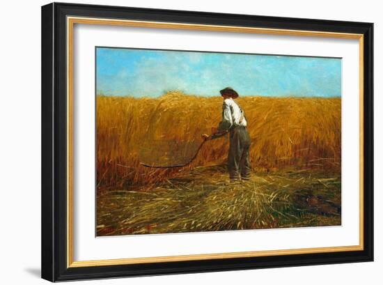 The Veteran in a New Field, 1865-Winslow Homer-Framed Premium Giclee Print