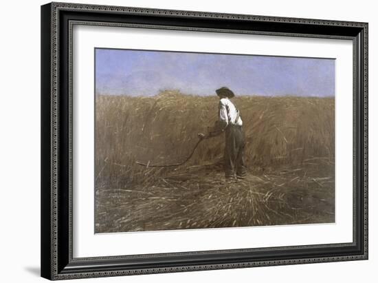 The Veteran in a New Field-Winslow Homer-Framed Giclee Print