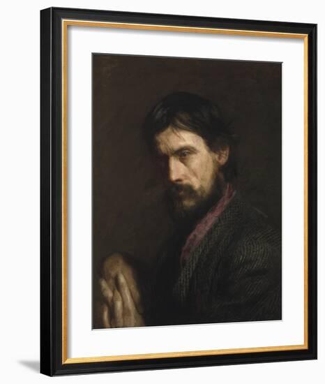 The Veteran (Portrait of George Reynolds)-Thomas Eakins-Framed Premium Giclee Print