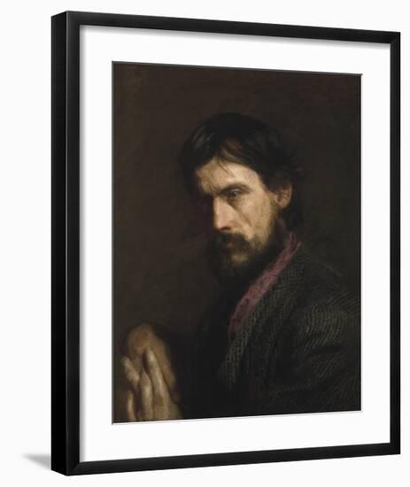 The Veteran (Portrait of George Reynolds)-Thomas Eakins-Framed Premium Giclee Print