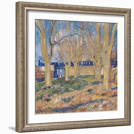 The Viaduct in Arles. the Blue Train, 1888-Vincent van Gogh-Framed Giclee Print