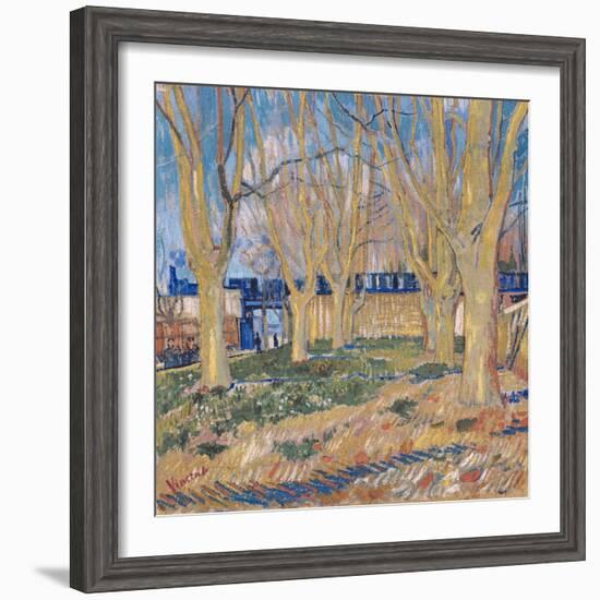 The Viaduct in Arles. the Blue Train, 1888-Vincent van Gogh-Framed Giclee Print