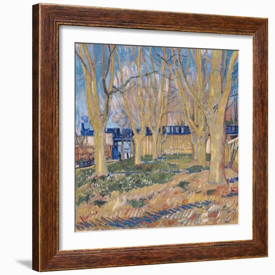 The Viaduct in Arles. the Blue Train, 1888-Vincent van Gogh-Framed Giclee Print