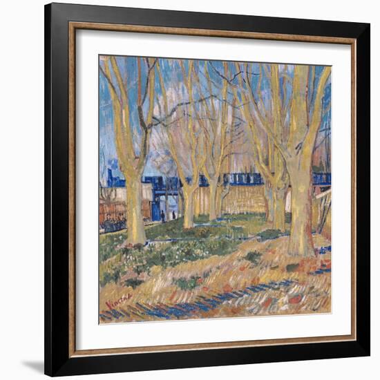 The Viaduct in Arles. the Blue Train, 1888-Vincent van Gogh-Framed Giclee Print