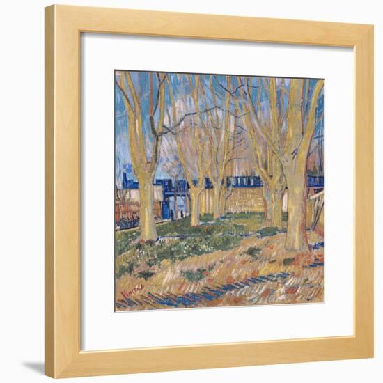 The Viaduct in Arles. the Blue Train, 1888-Vincent van Gogh-Framed Giclee Print