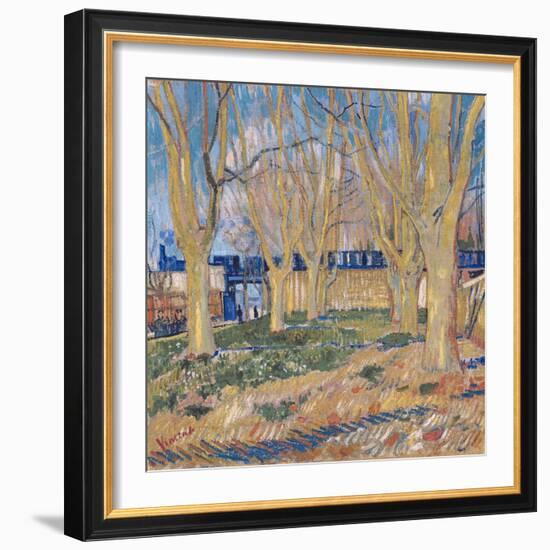 The Viaduct in Arles. the Blue Train, 1888-Vincent van Gogh-Framed Giclee Print