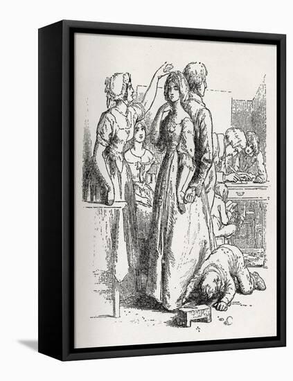 'The Vicar of Wakefield'-William Mulready-Framed Premier Image Canvas
