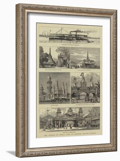 The Viceroy of India's Visit to Rangoon, British Burmah-William Lionel Wyllie-Framed Giclee Print