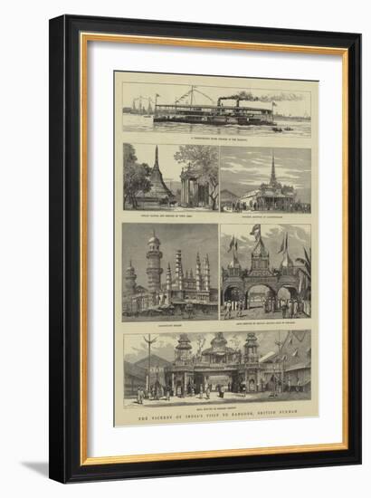 The Viceroy of India's Visit to Rangoon, British Burmah-William Lionel Wyllie-Framed Giclee Print