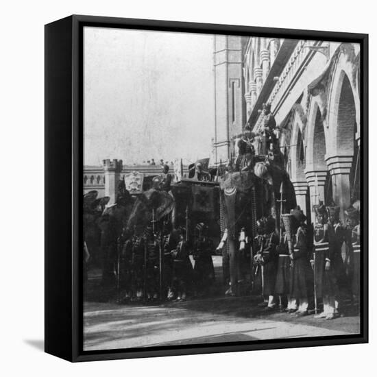 The Viceroy's Elephant, Delhi, India, 1900s-H & Son Hands-Framed Premier Image Canvas