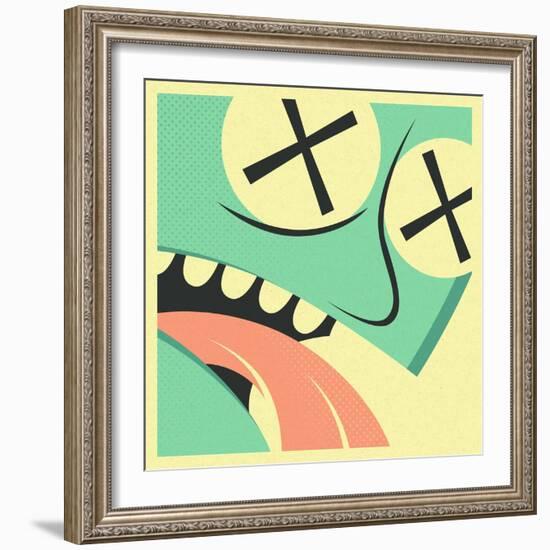 The Victim-Jazzberry Blue-Framed Art Print