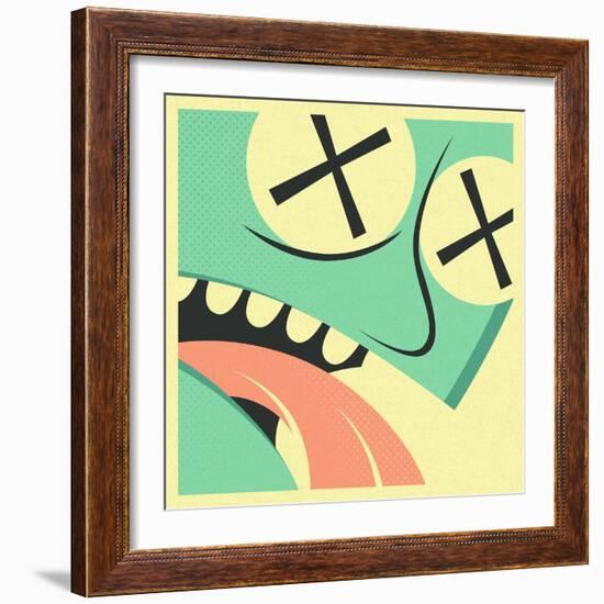 The Victim-Jazzberry Blue-Framed Art Print