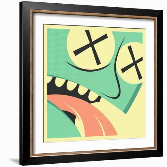 The Victim-Jazzberry Blue-Framed Art Print