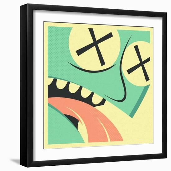 The Victim-Jazzberry Blue-Framed Art Print