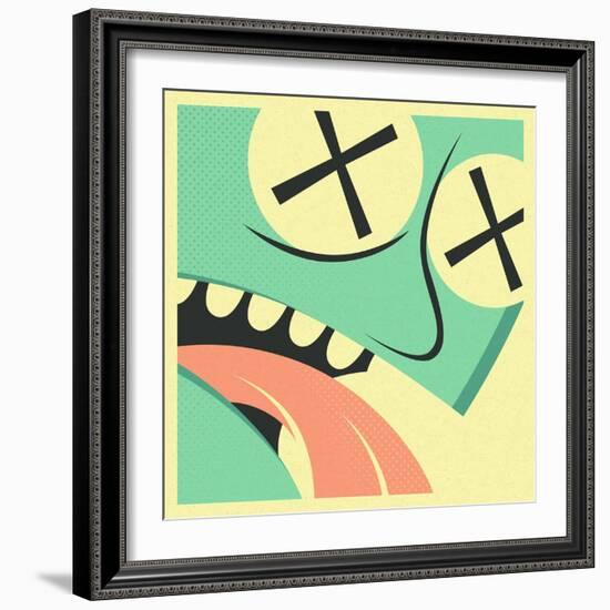 The Victim-Jazzberry Blue-Framed Art Print