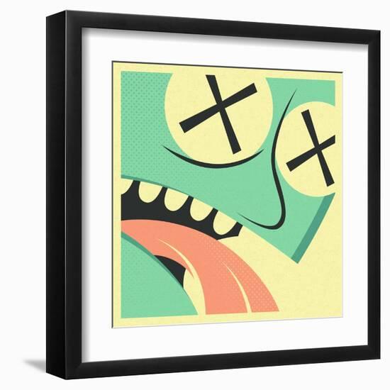 The Victim-Jazzberry Blue-Framed Art Print