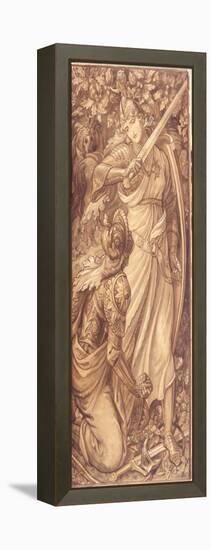 The Victor (W/C & Lead White Heightening on Paper)-Frederic James Shields-Framed Premier Image Canvas