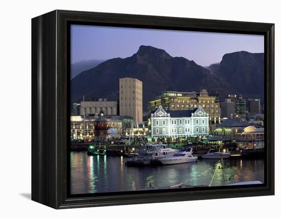 The Victoria and Alfred Waterfront, in the Evening, Cape Town, South Africa, Africa-Yadid Levy-Framed Premier Image Canvas