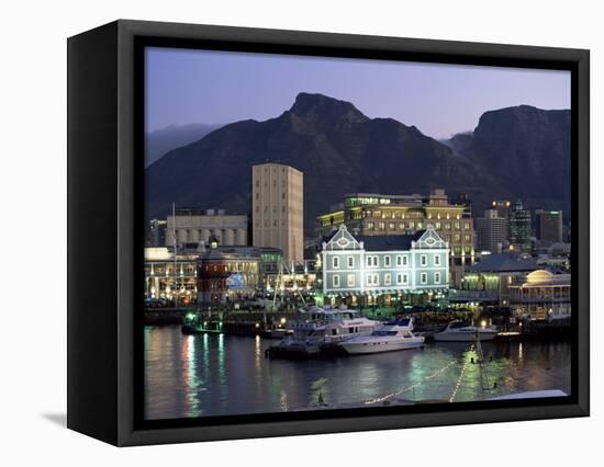 The Victoria and Alfred Waterfront, in the Evening, Cape Town, South Africa, Africa-Yadid Levy-Framed Premier Image Canvas