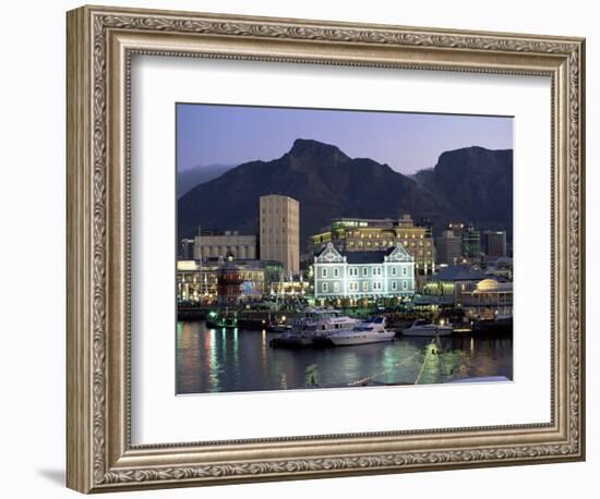 The Victoria and Alfred Waterfront, in the Evening, Cape Town, South Africa, Africa-Yadid Levy-Framed Photographic Print