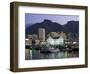 The Victoria and Alfred Waterfront, in the Evening, Cape Town, South Africa, Africa-Yadid Levy-Framed Photographic Print