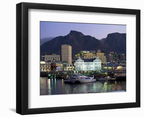 The Victoria and Alfred Waterfront, in the Evening, Cape Town, South Africa, Africa-Yadid Levy-Framed Photographic Print