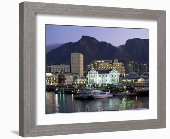 The Victoria and Alfred Waterfront, in the Evening, Cape Town, South Africa, Africa-Yadid Levy-Framed Photographic Print