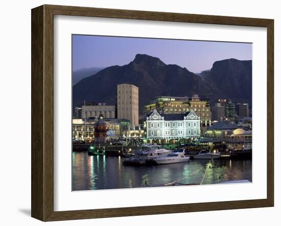 The Victoria and Alfred Waterfront, in the Evening, Cape Town, South Africa, Africa-Yadid Levy-Framed Photographic Print