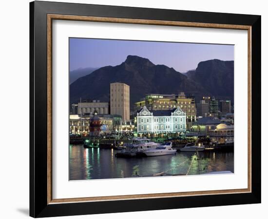 The Victoria and Alfred Waterfront, in the Evening, Cape Town, South Africa, Africa-Yadid Levy-Framed Photographic Print